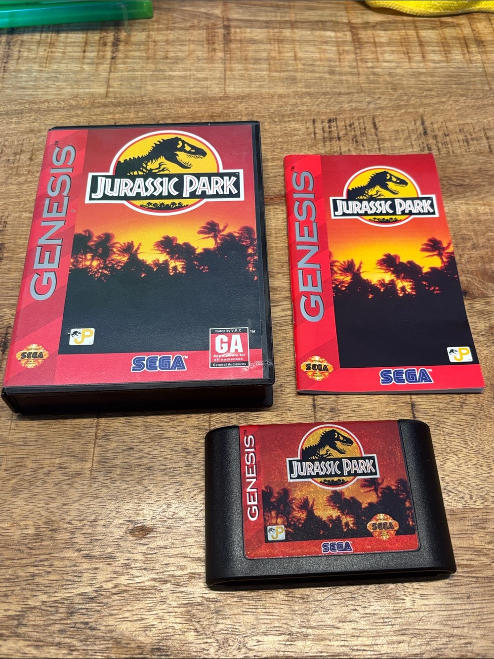 SEGA Jurassic Park Sega Genesis Complete in Case w/ Manual Action & Adventure GA